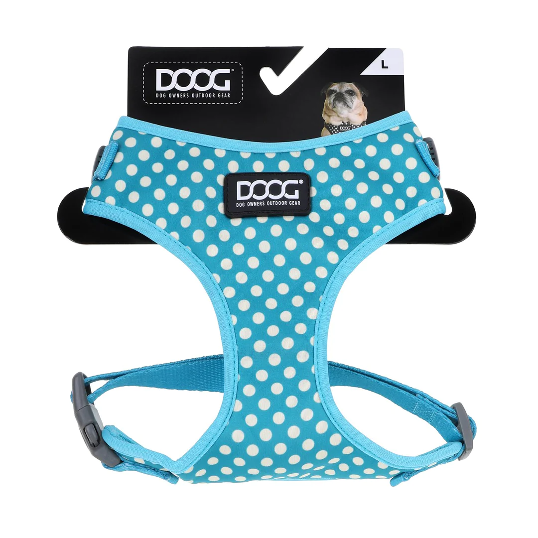 Neoflex Soft Harness - Snoopy - Blue with White Spots