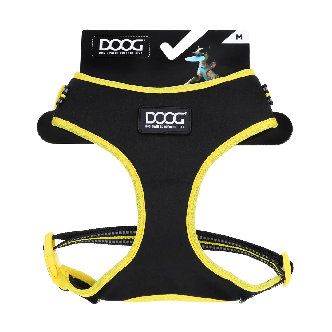 Neoflex Soft Harness - Bolt - Black & Neon Yellow