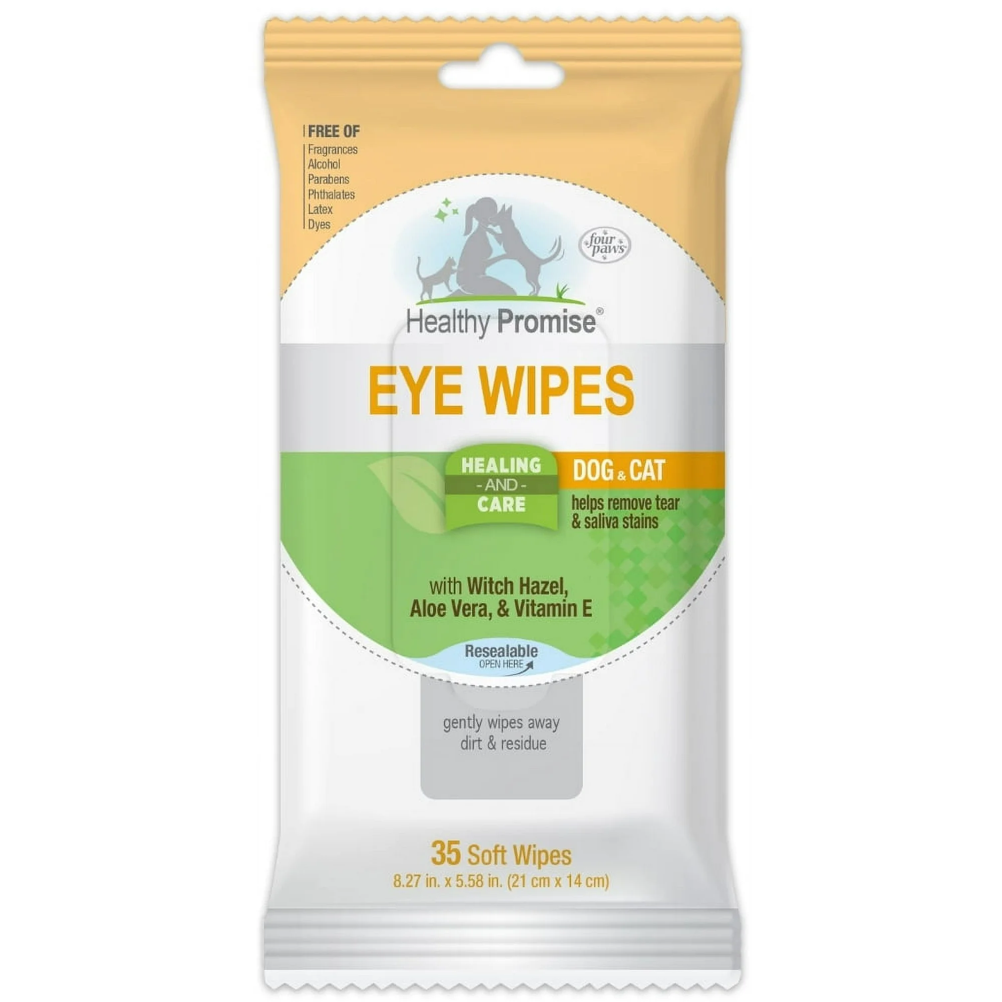 Healthy Promise Eye Wipes for Dogs & Cats