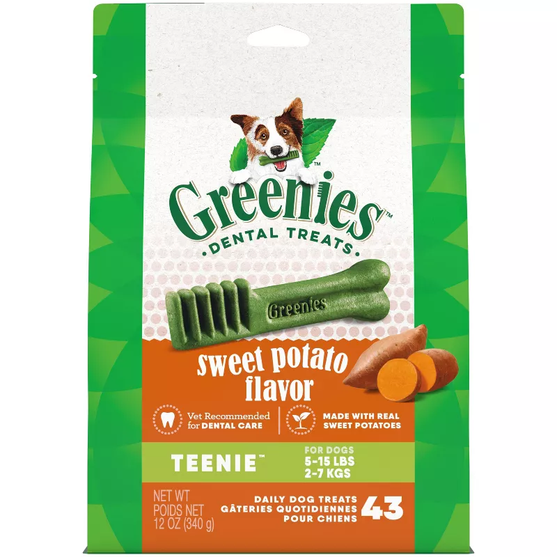 Greenies Sweet Potato Dental Treat - Teenie