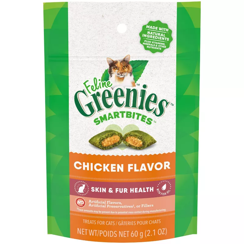Greenies Smartbites Healthy Skin & Fur - Chicken Flavor