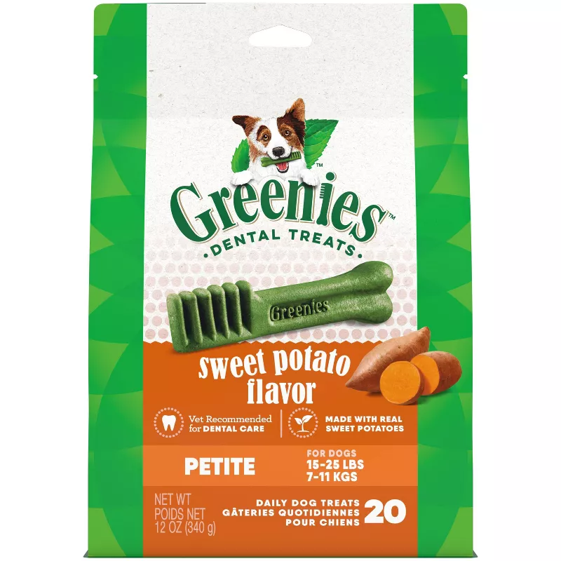 Greenies Sweet Potato Dental Treat - Petite