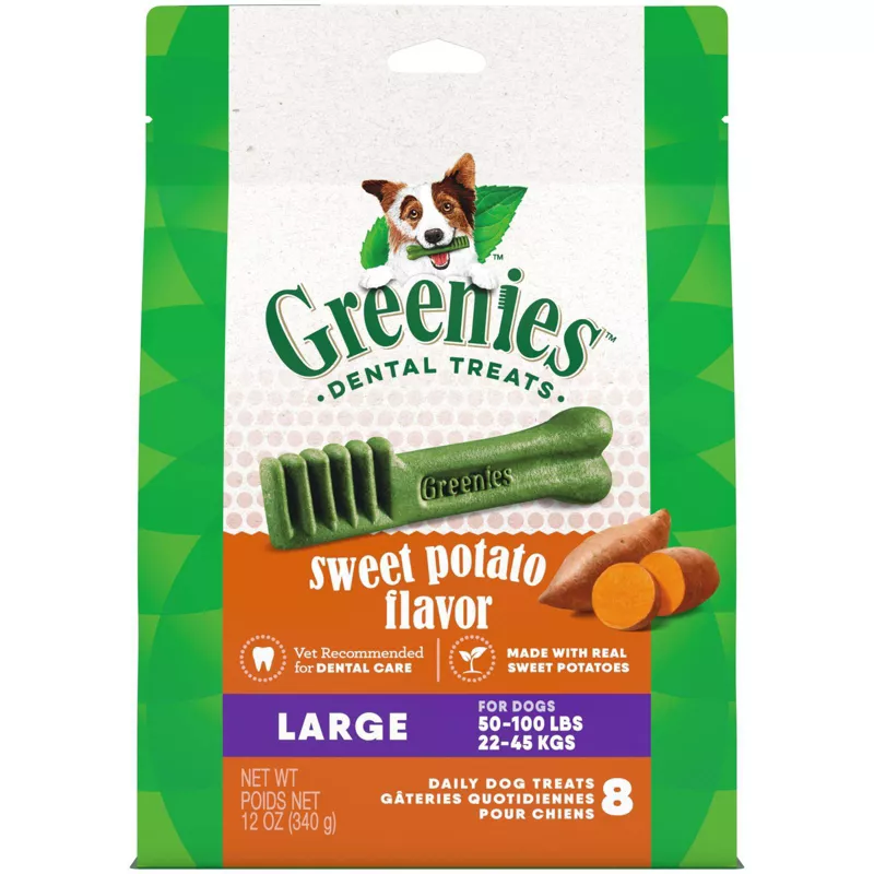 Greenies Sweet Potato Dental Treat - Large