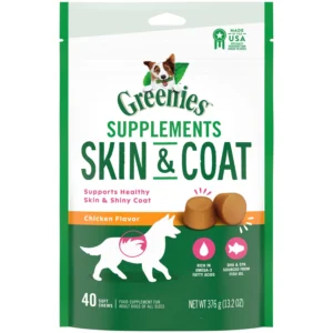 Greenies Skin & Coat Supplement - Chicken Flavor