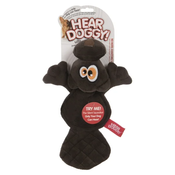 Hear Doggy Flattie with Ultrasonic Sound - Brown Beaver