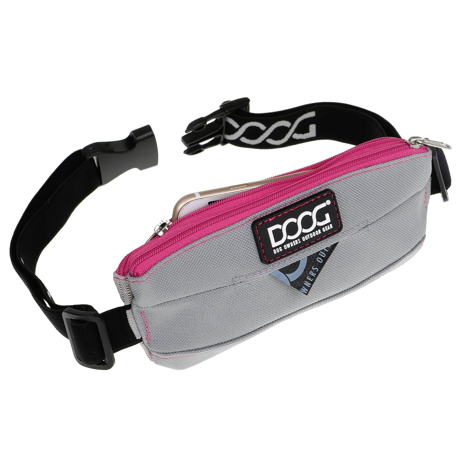 Mini Belt - Neon Grey with Pink Trim