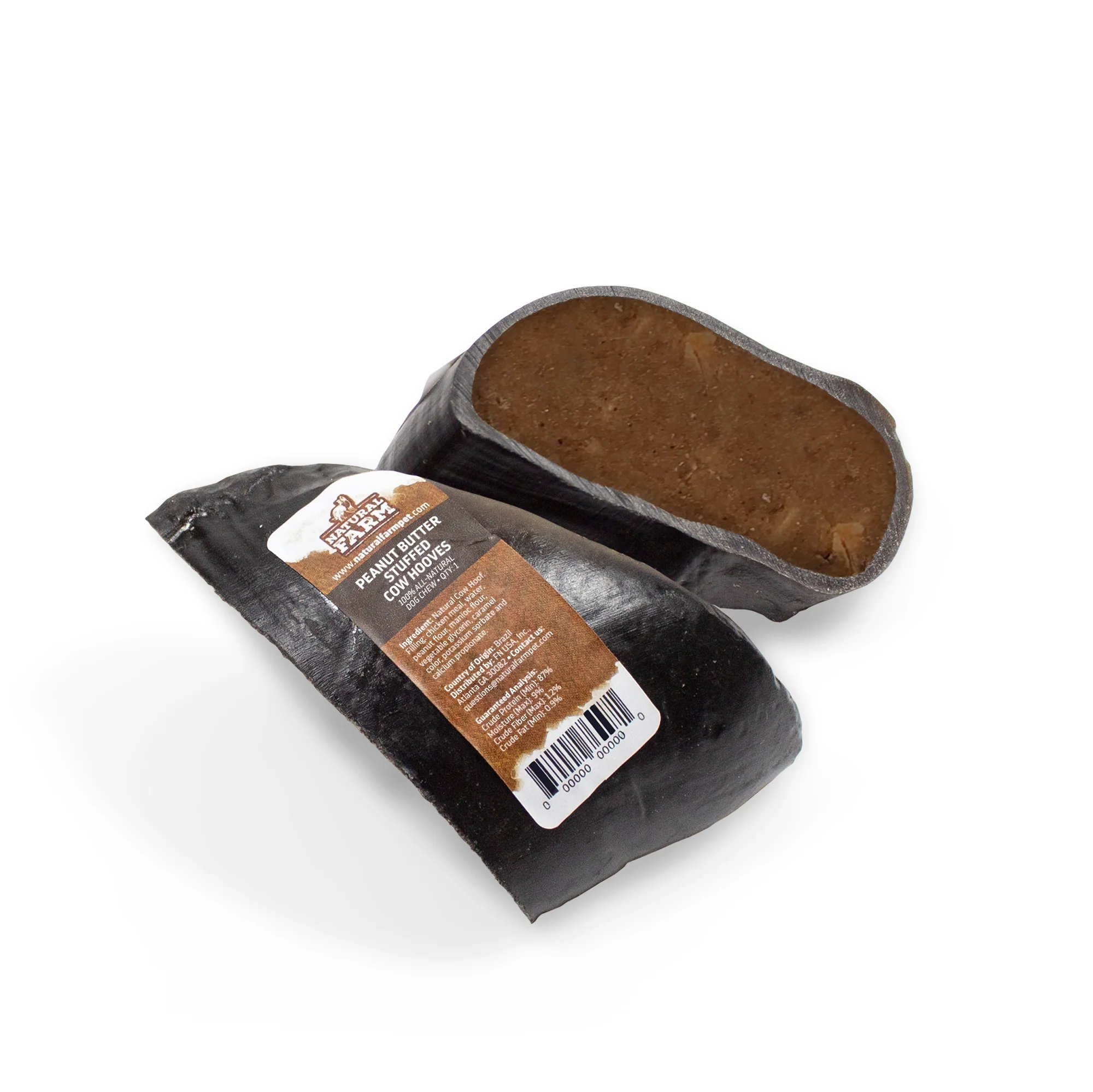 Stuffed Cow Hoof - Peanut Butter