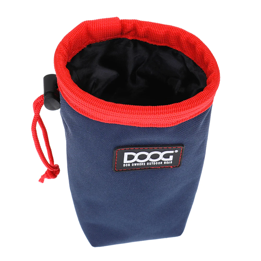 Treat Pouch - Navy with Red