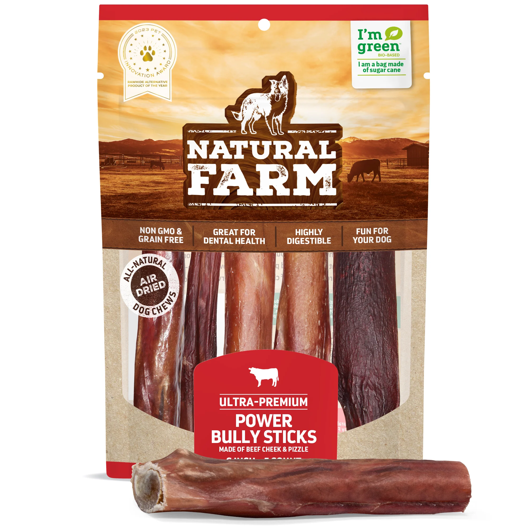 Power Bully Sticks - 5 Pack