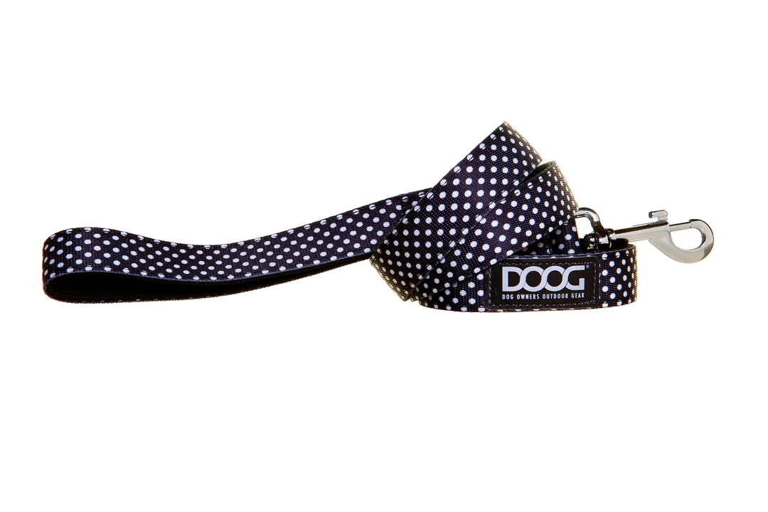 Lead - Pongo - Black with White Dots