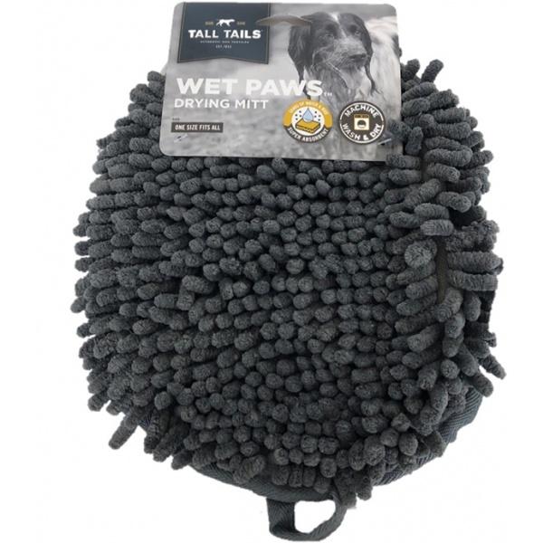 Wet Paws Drying Mitt - Charcoal