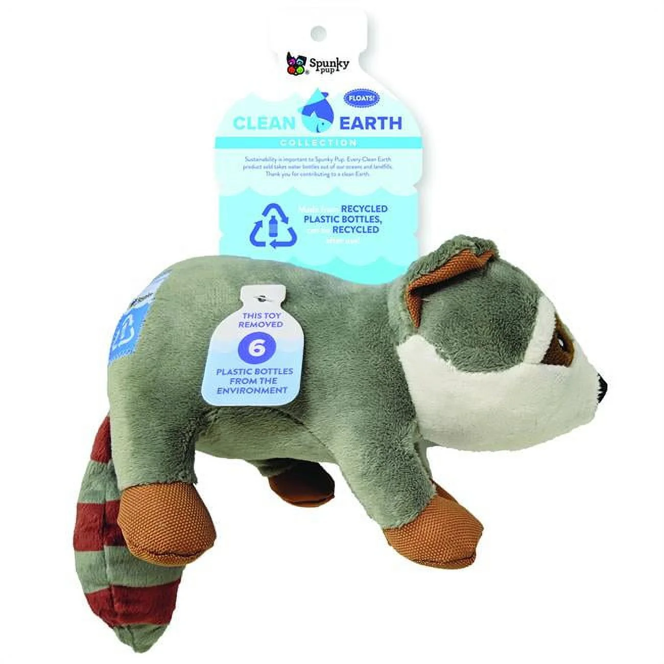 Clean Earth Plush Raccoon - Large