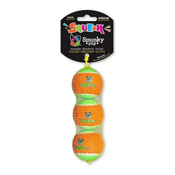 Tennis Balls - Squeaky - 3/Pack