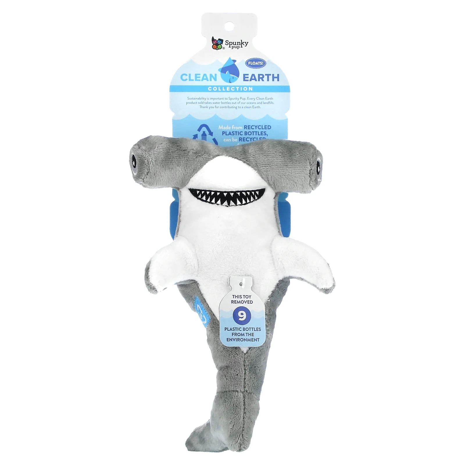 Clean Earth Plush Hammerhead Shark - Large