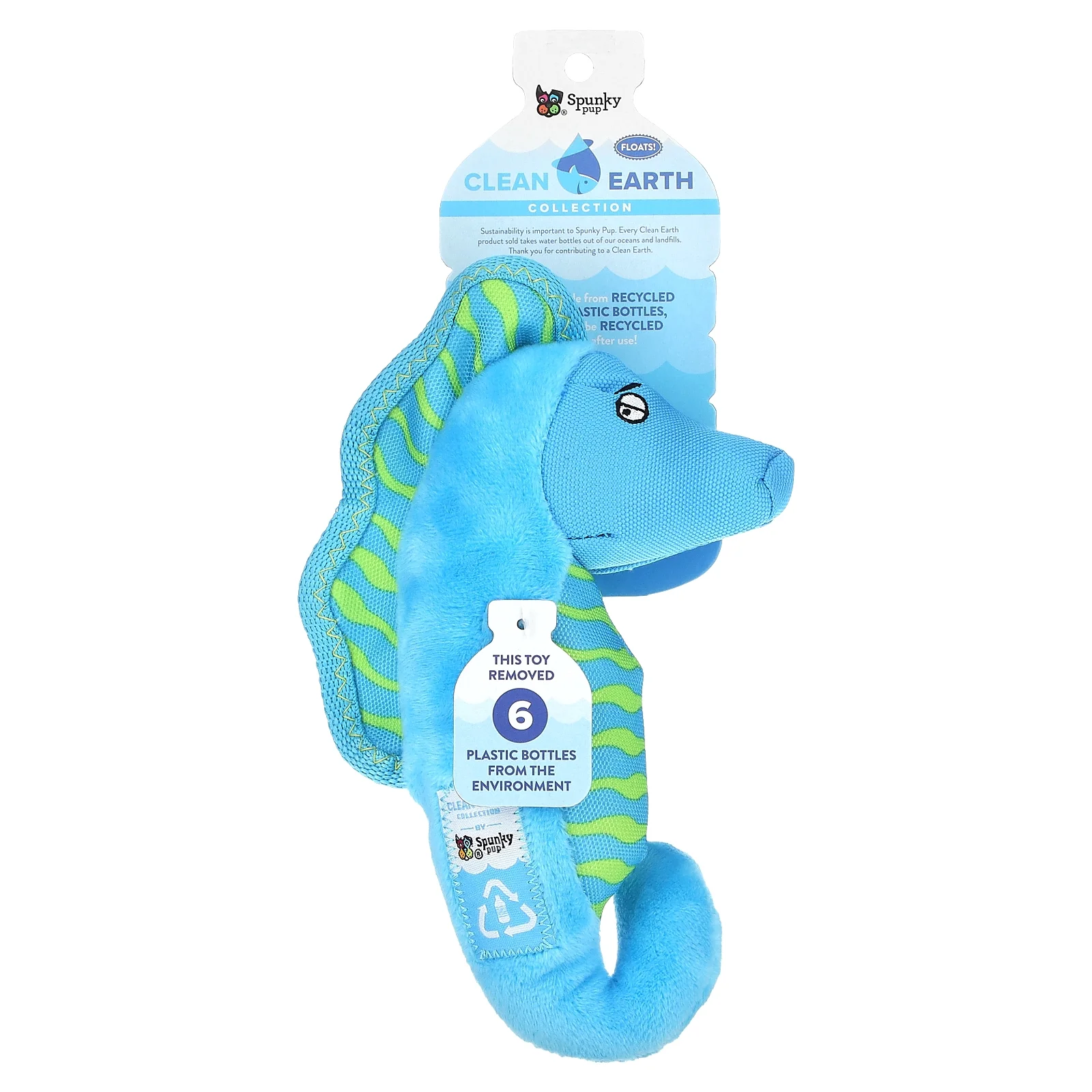 Clean Earth Plush Seahorse - Small