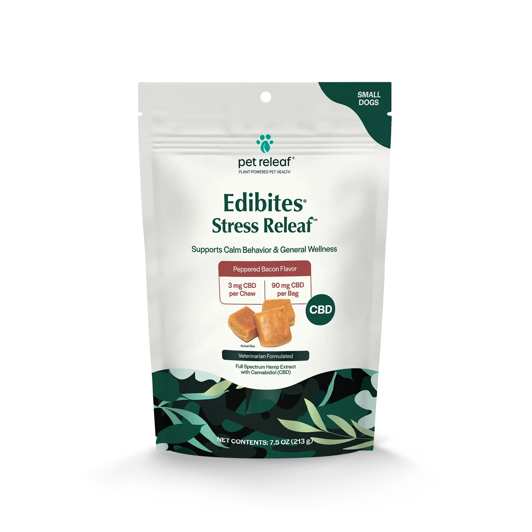 Stress Releaf Organic Hemp Edibites - Peppered Bacon Flavor