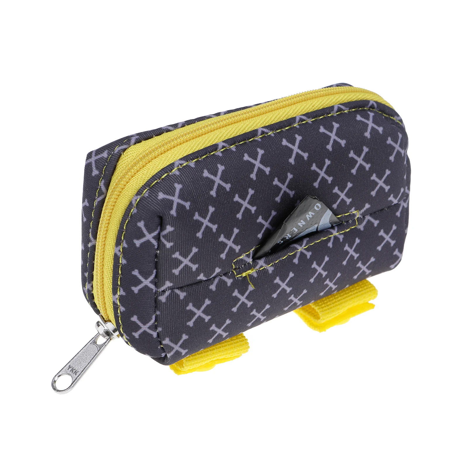 Walkie Pouch - Neoprene - Odie - Grey with Crossbones