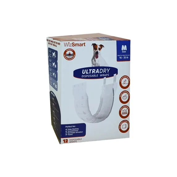WizSmart UltraDry Male Wraps