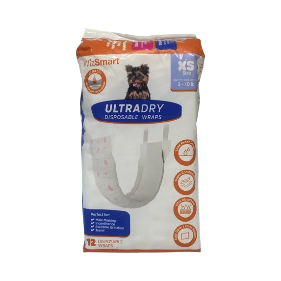 WizSmart UltraDry Male Wraps