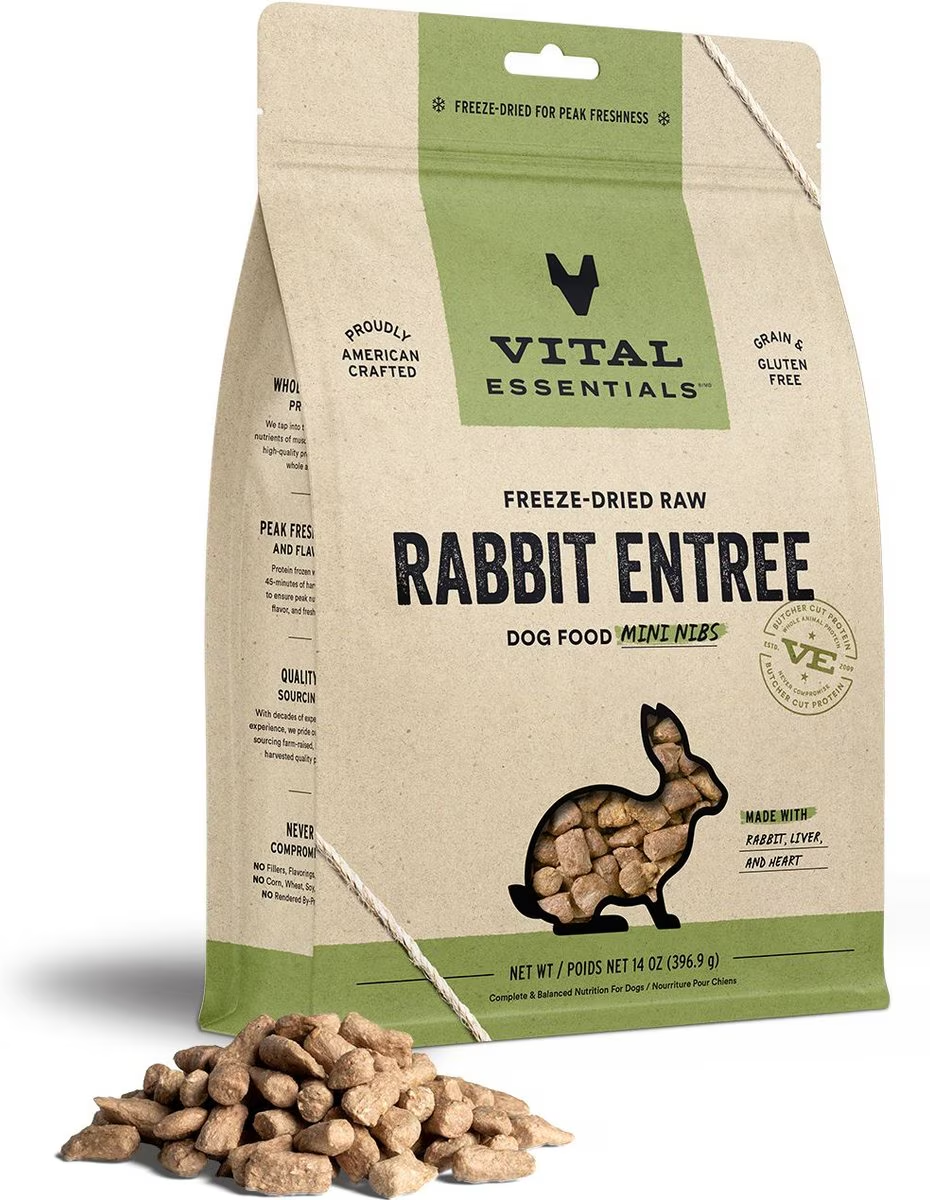 Freeze Dried Rabbit Entrée Mini Nibs