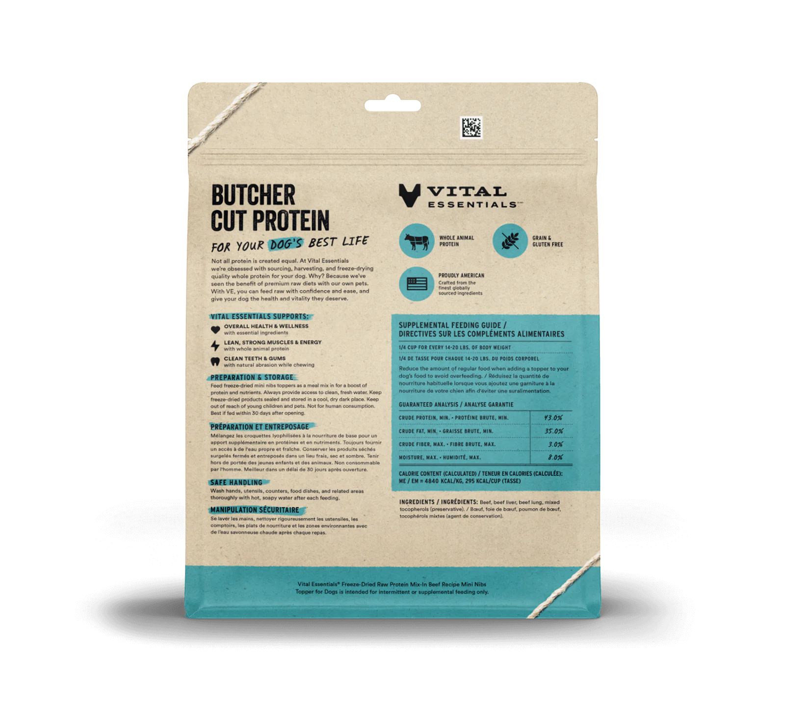 Freeze Dried Protein Mix-In Beef Recipe Mini Nibs Topper