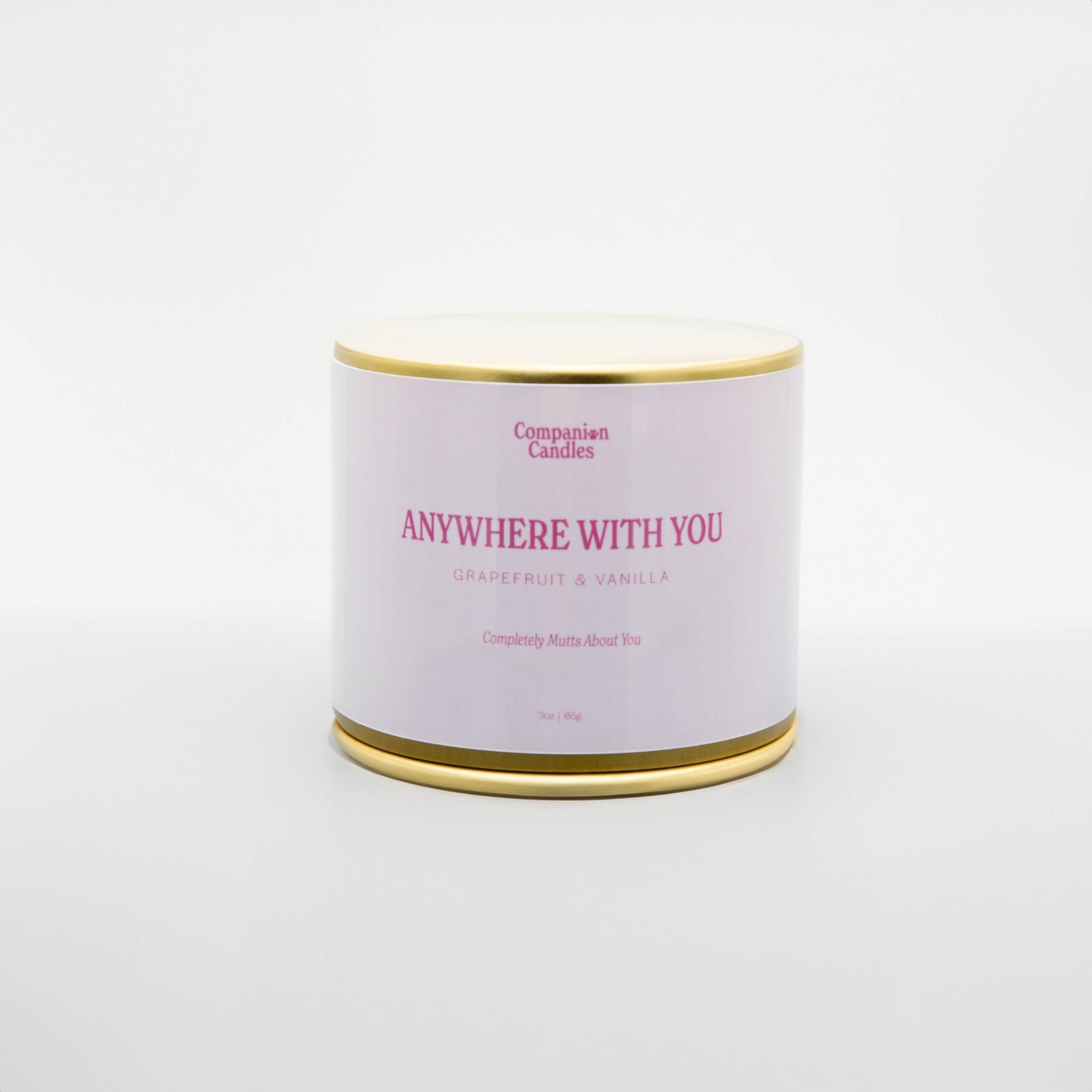 "Anywhere With You" Mini Candle - Grapefruit/Vanilla