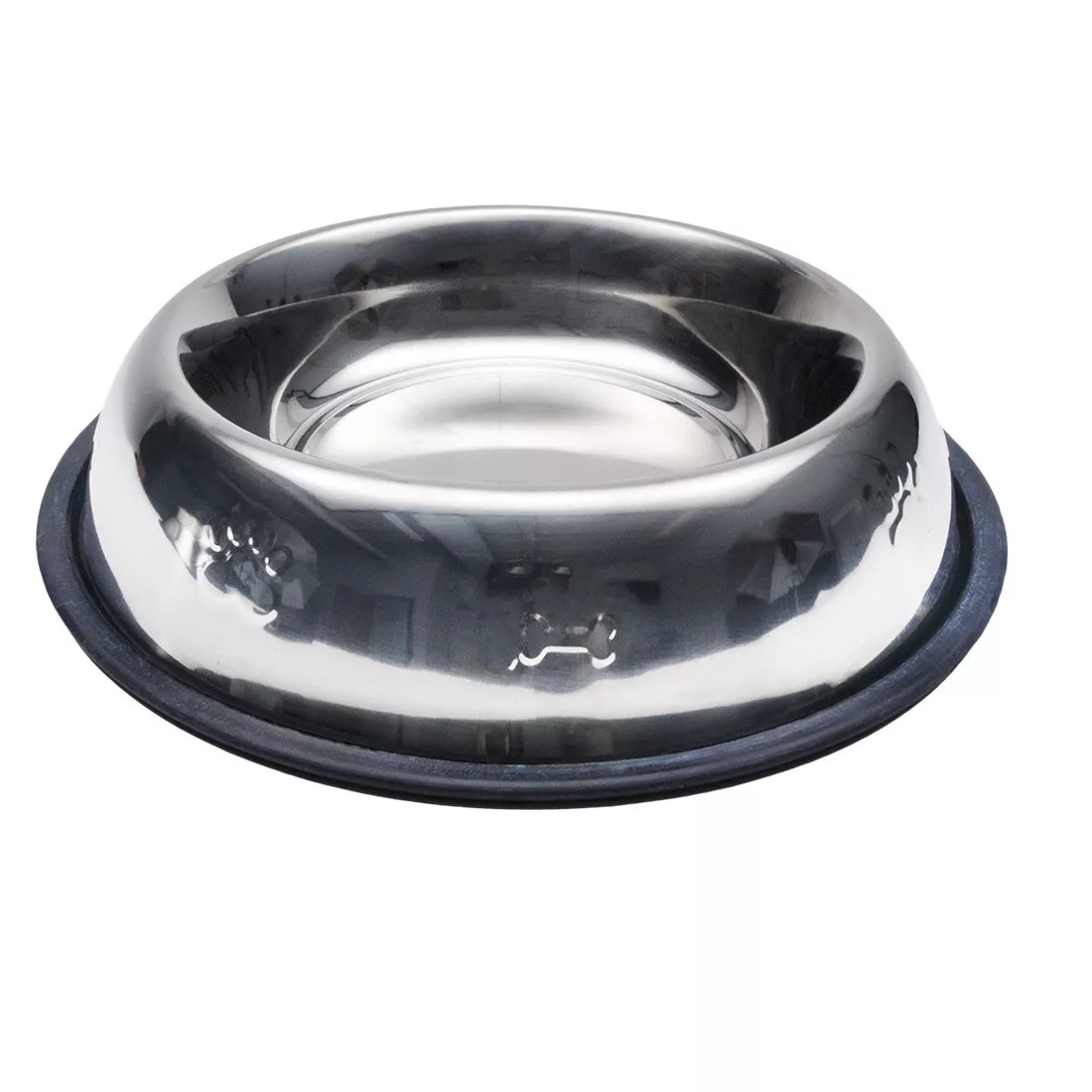 Stainless Steel Non - Skid Paw Embossed Bowl