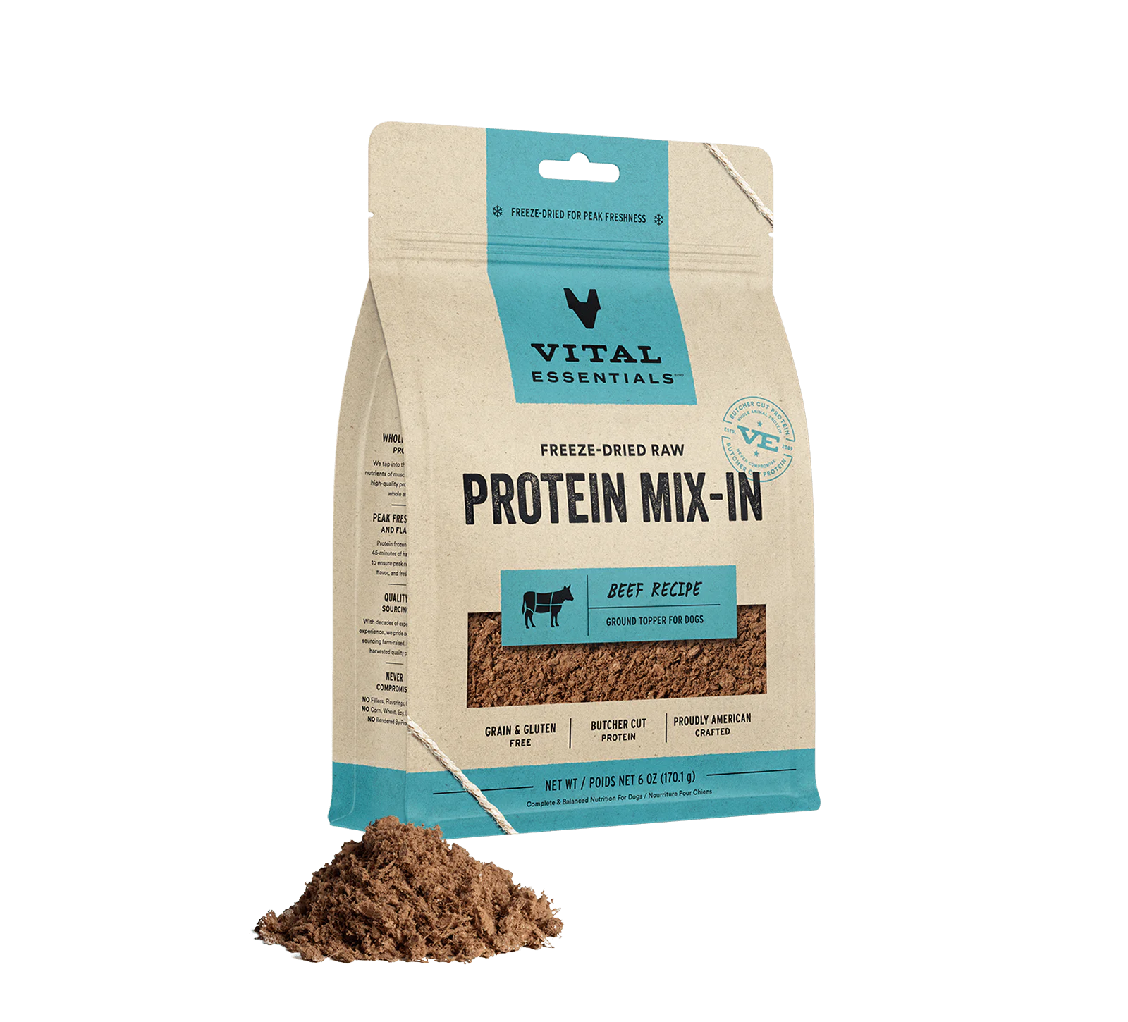 Freeze Dried Protein Mix-In Beef Recipe Ground Topper
