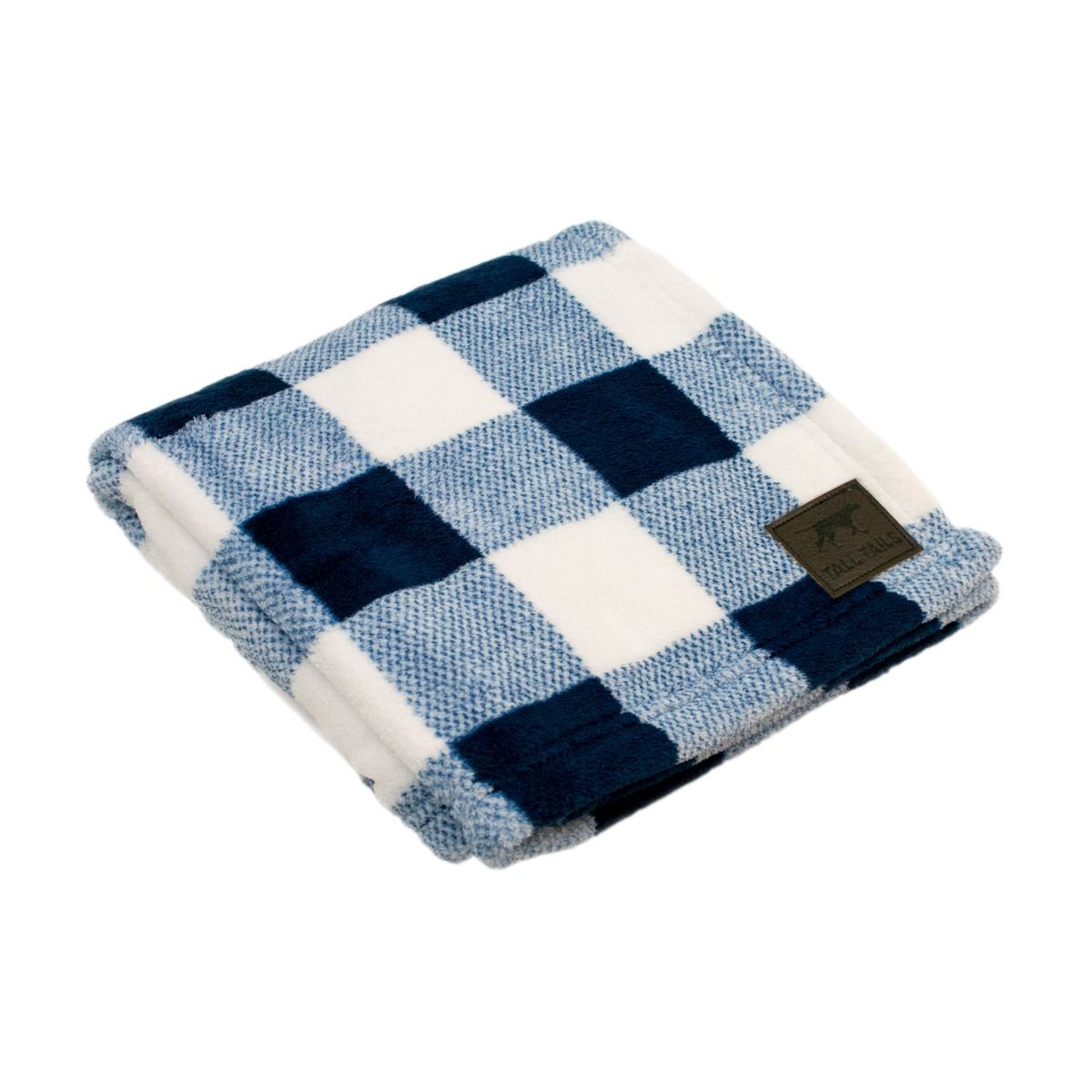 Blanket - Navy Plaid Print