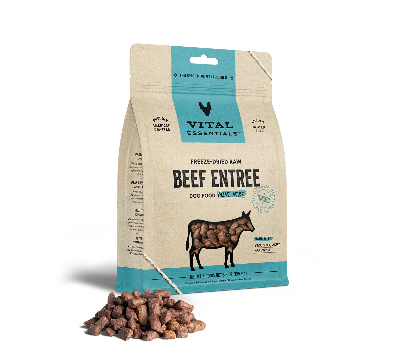 Freeze Dried Beef Entrée Mini Nibs