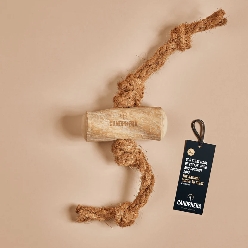 Coffee Wood and Coconut Rope Chew