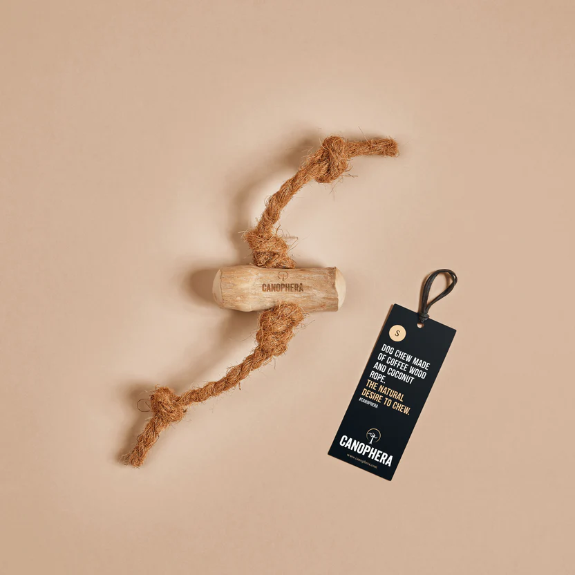 Coffee Wood and Coconut Rope Chew