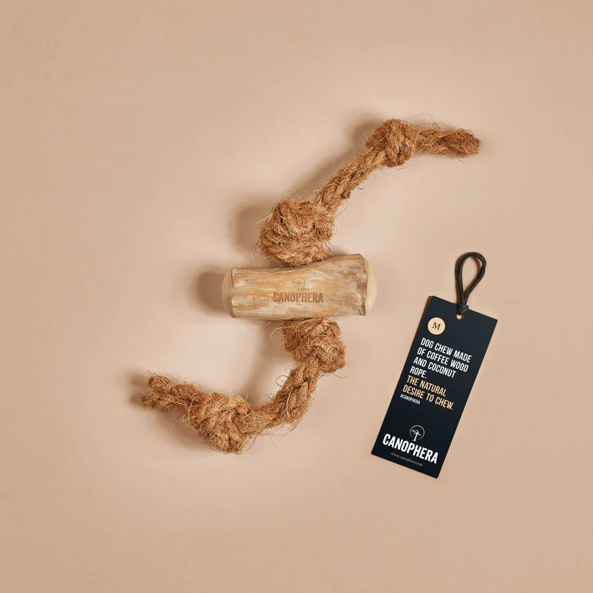 Coffee Wood and Coconut Rope Chew