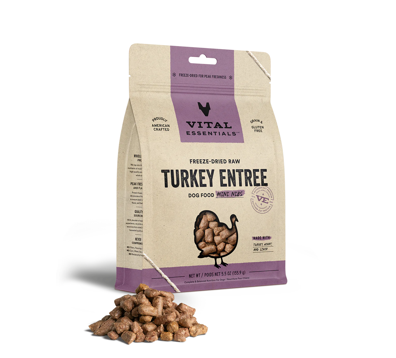 Freeze Dried Turkey Entrée Mini Nibs