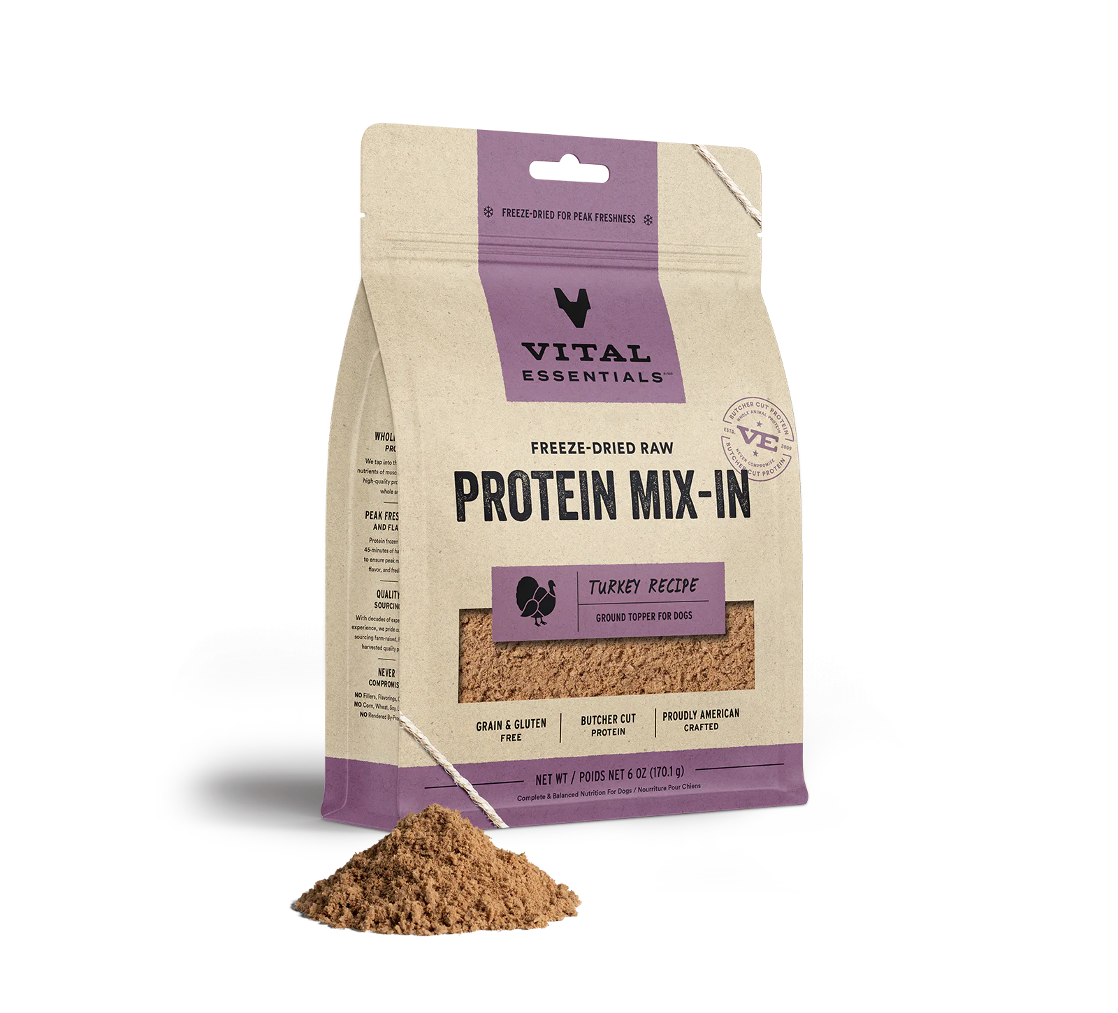 Freeze Dried Protein Mix-In Turkey Recipe Ground Topper