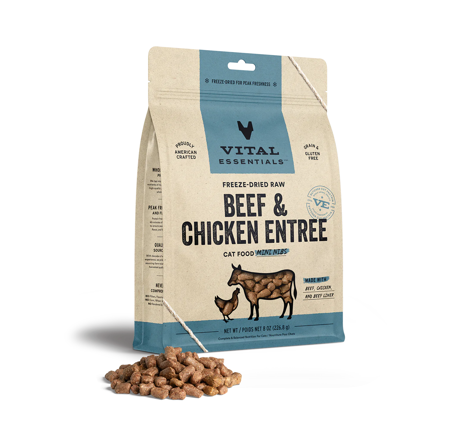 Freeze Dried Beef & Chicken Entrée Mini Nibs