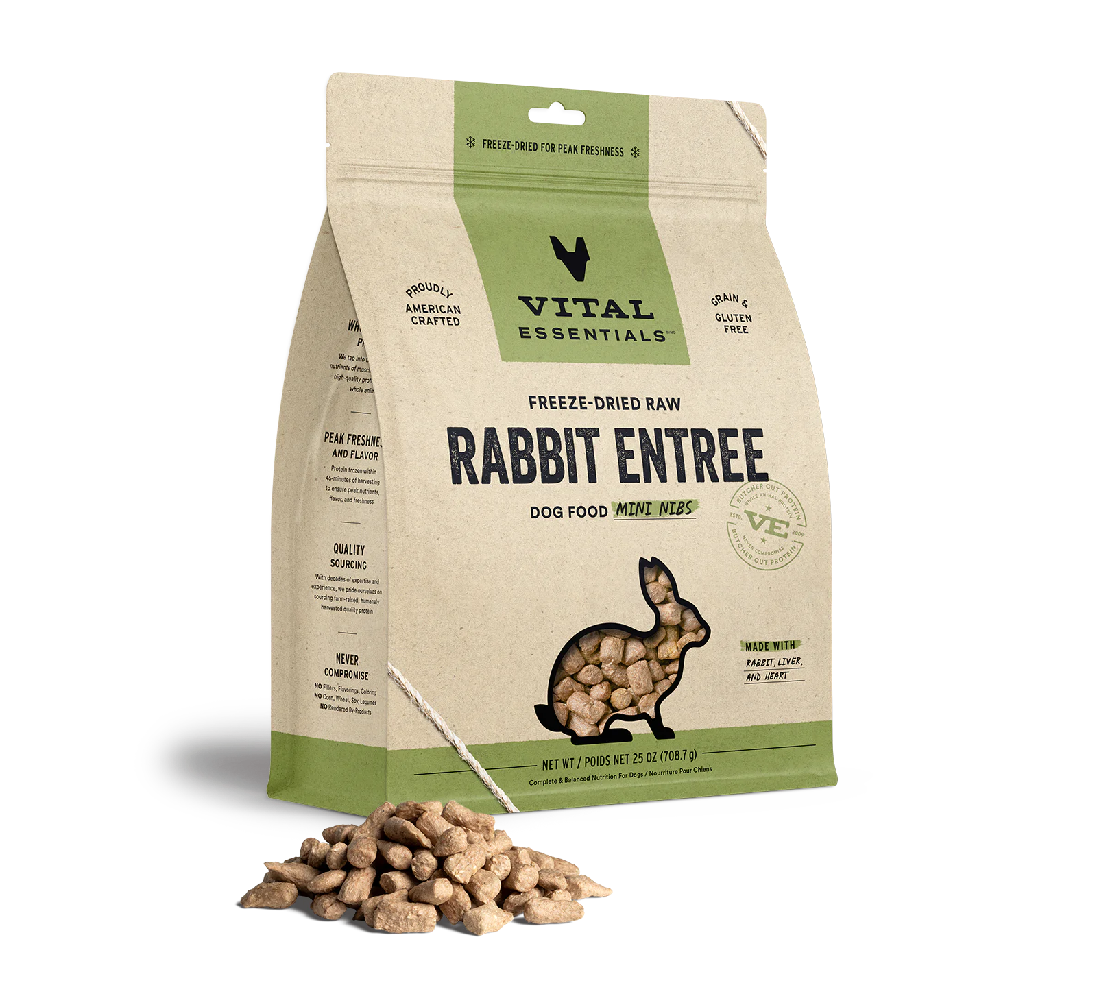 Freeze Dried Rabbit Entrée Mini Nibs