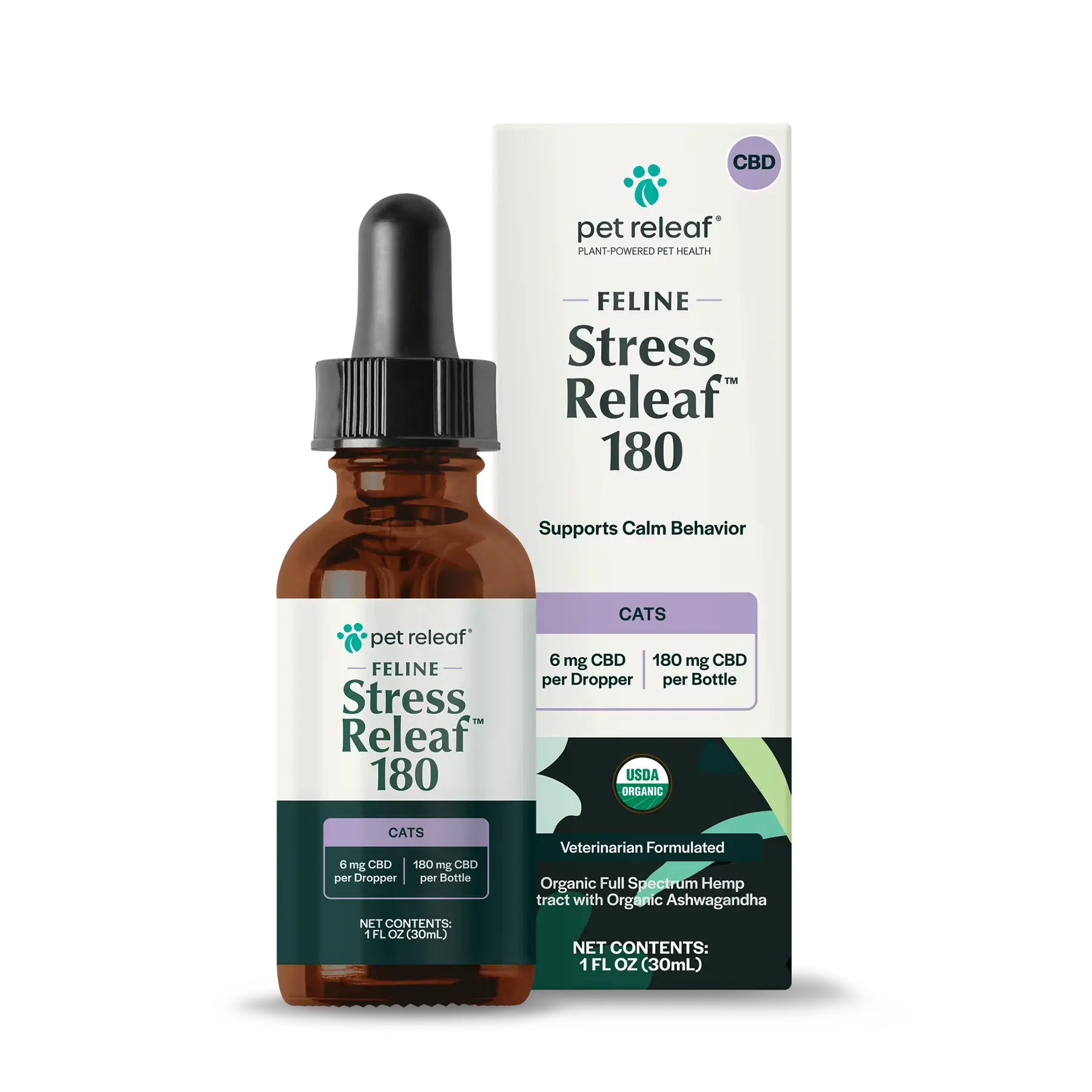 Feline Stress Releaf Organic Hemp Oil