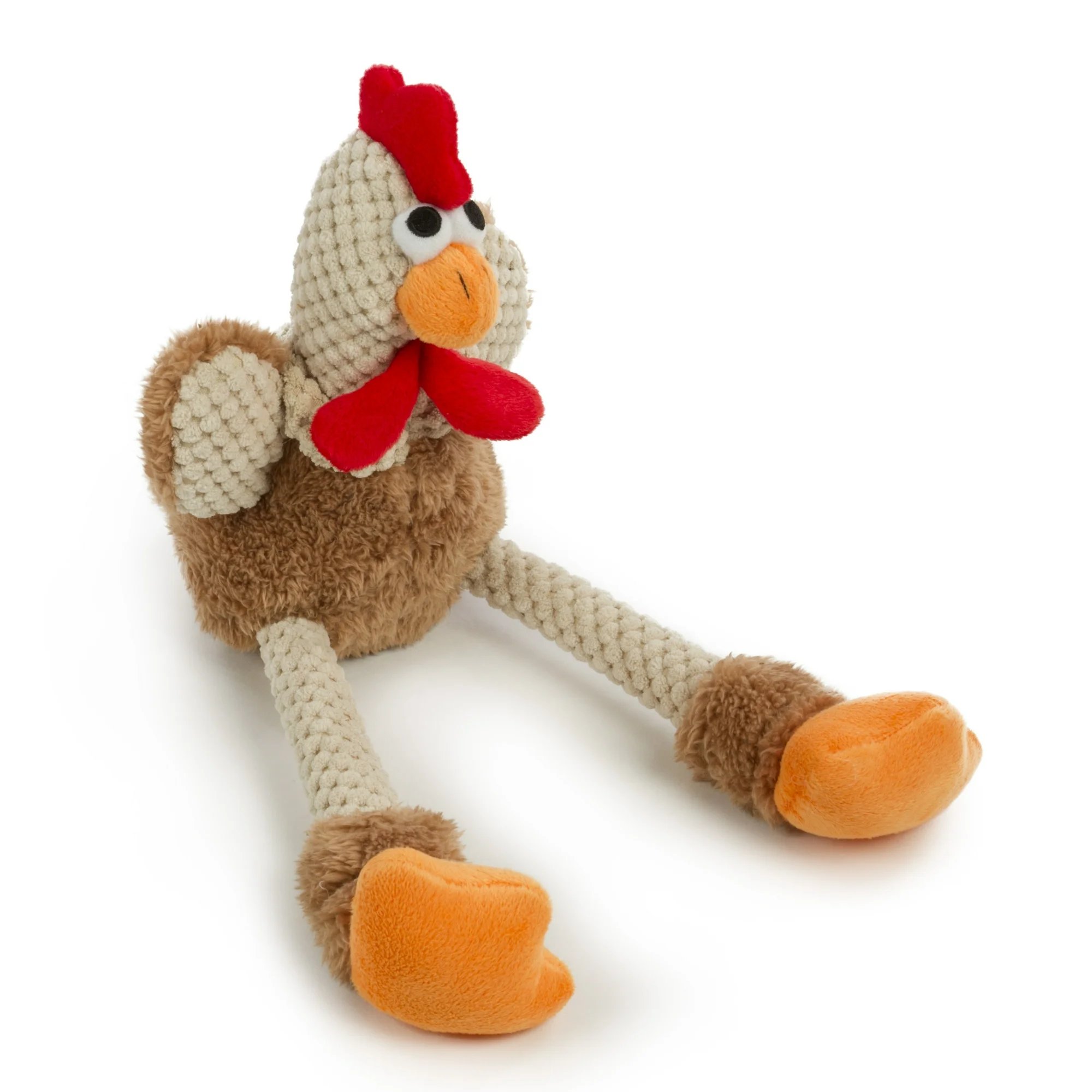 goDog Checkers Rooster - Skinny Brown - Small