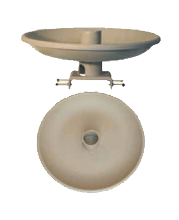 All Season Birdbath with Deck Mount - Tan