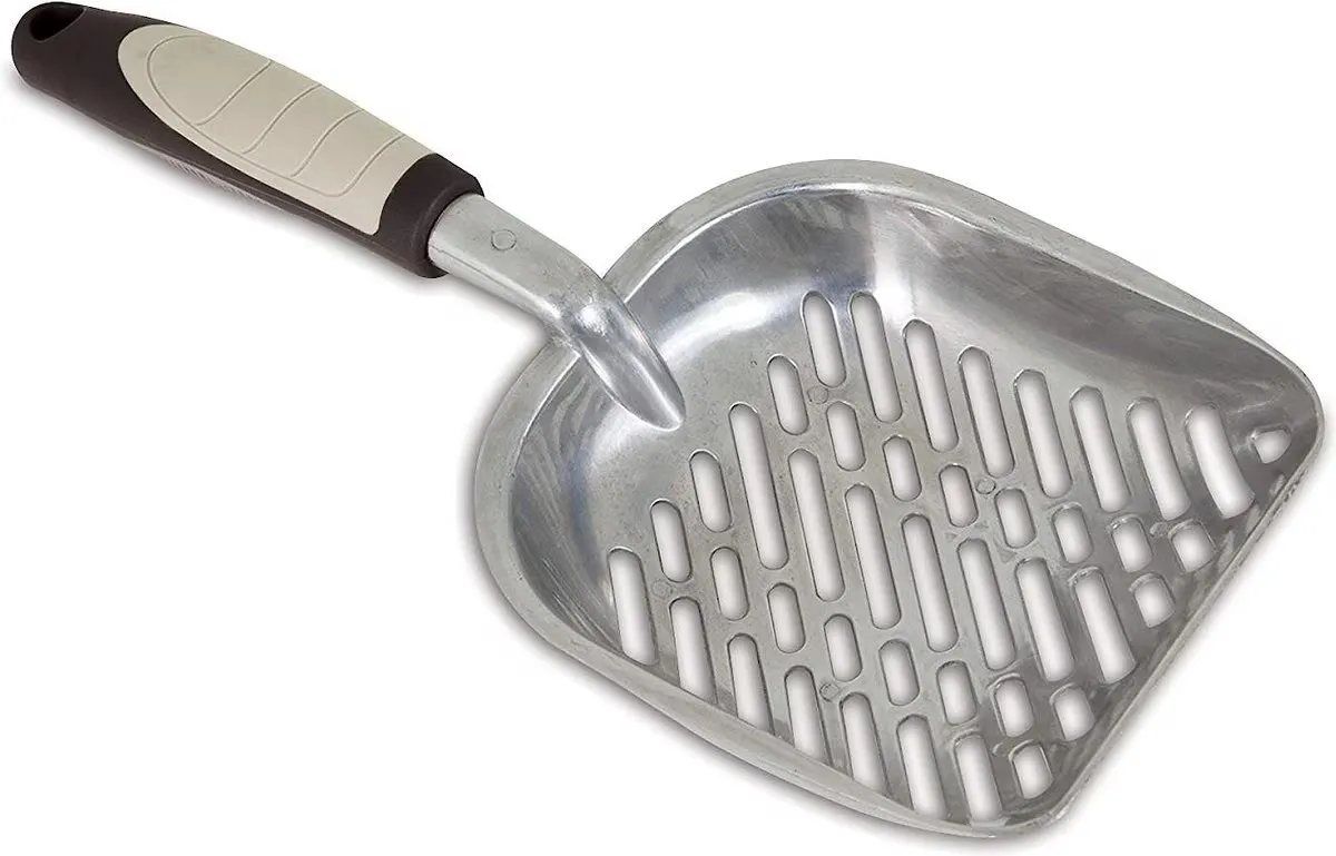 Metal Litter Scoop with Grip Handle