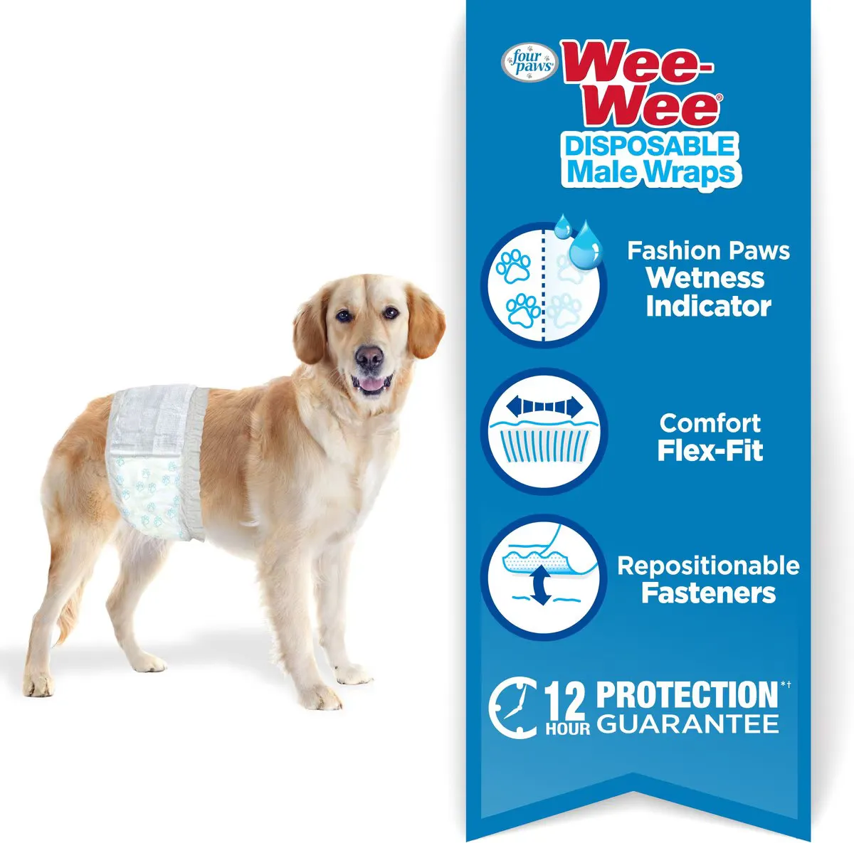 Wee-Wee Disposable Male Wraps