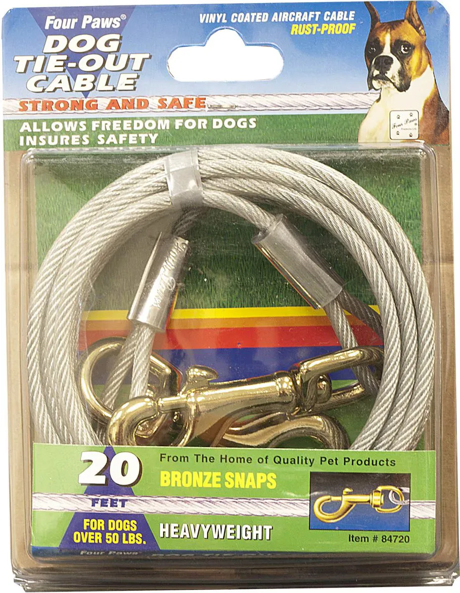 Heavy Weight Tie-Out Cable - Silver