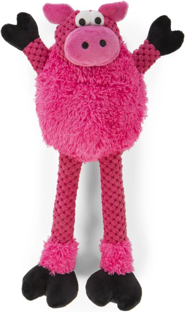 goDog Checkers Skinny Pig Plush Toy