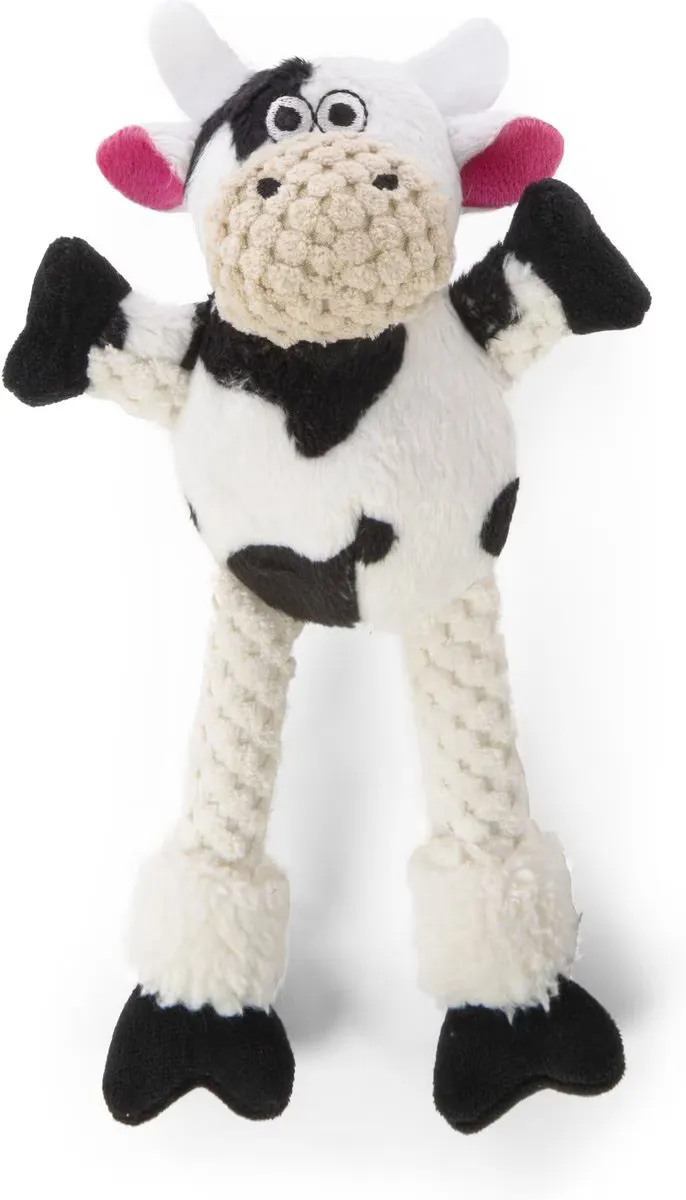 goDog Checkers Skinny Cow Plush Toy