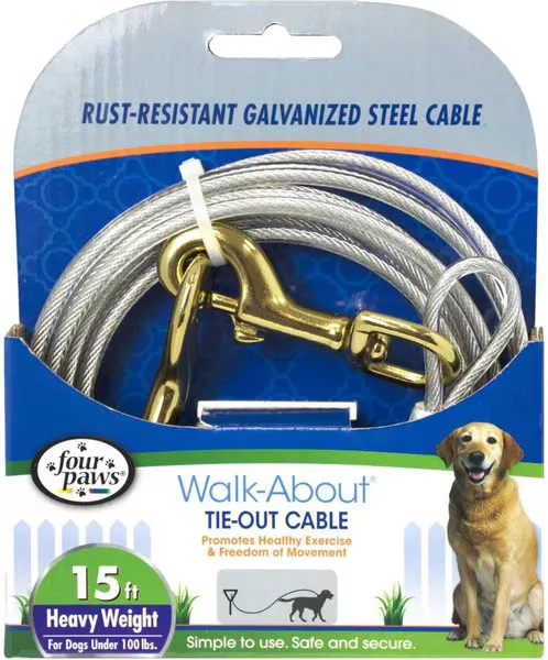 Heavy Weight Tie-Out Cable - Silver