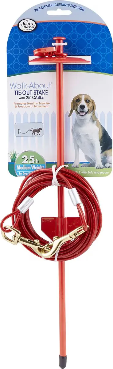 Roam-About Tie-Out Stake with Heavy DutyCable