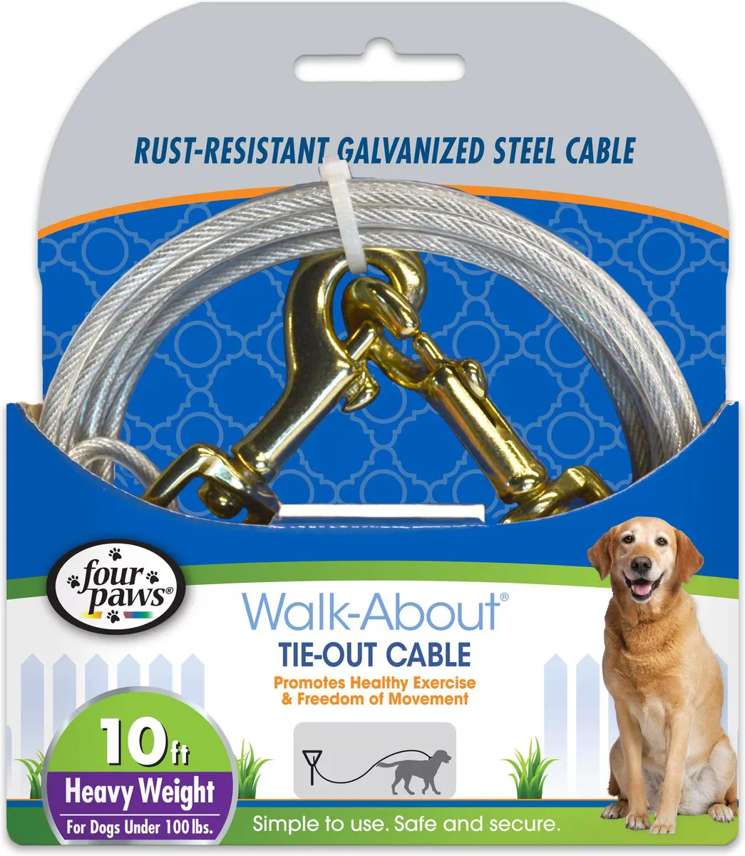 Heavy Weight Tie-Out Cable - Silver