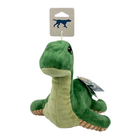 Plush Nessie Squeak-Crinkle/Inner Rope Toy