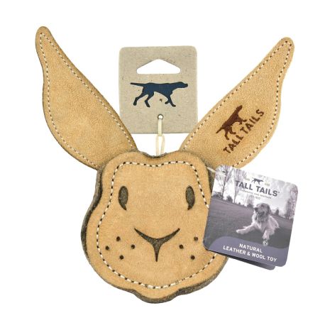 Natural Leather Scrappy Rabbit Toy